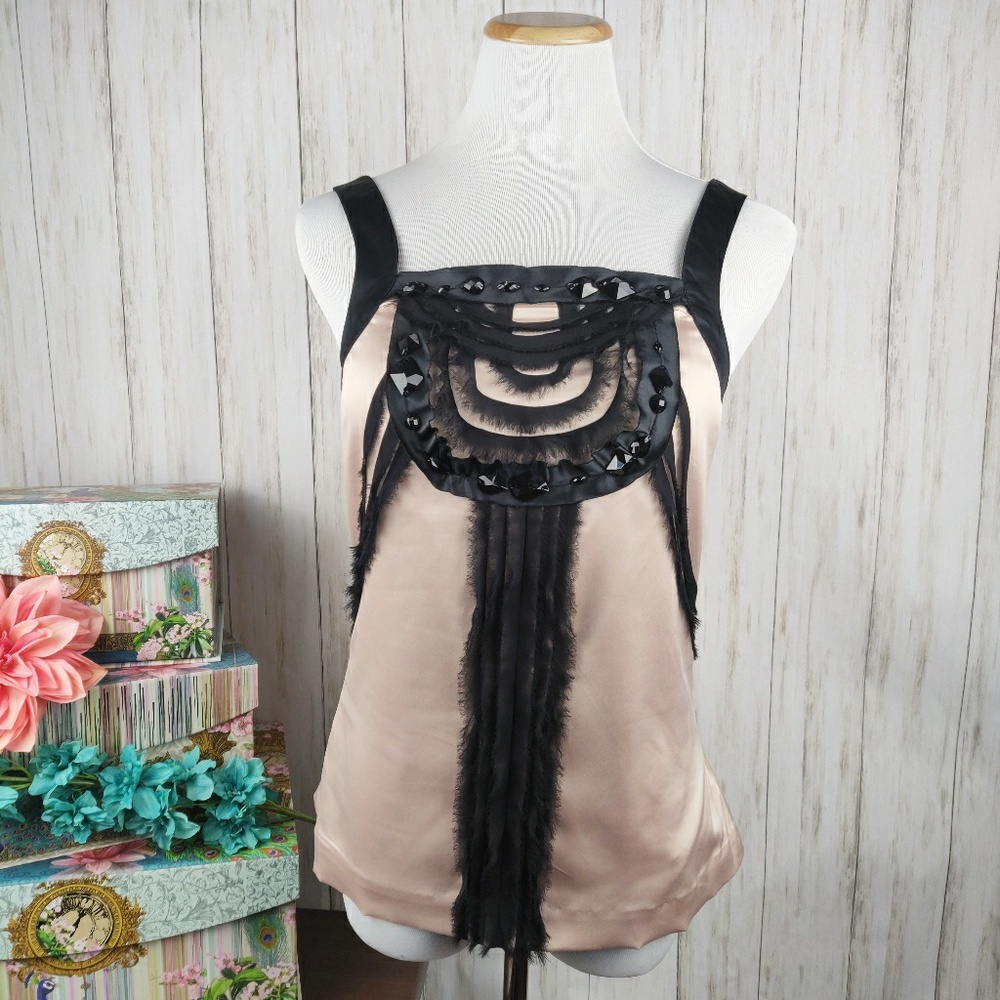 The Limited Jodi Arnold beaded silky tank top a47